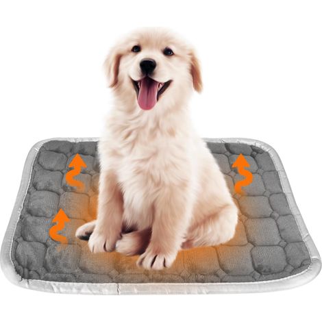 Couverture autochauffante pour chats et chiens, tapis chauffant lavable pour chiots et chiens, tapis chauffant pour l'hiver Tapis pour chien Antidérapant Couverture chauffante sans(5071cm) (1/5)