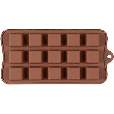 ECELEN Stripe (couleur aléatoire) Moules en silicone divers, moule en silicone de qualité alimentaire pour chocolat, bonbons, gelée, glaçons.-A4 Cube