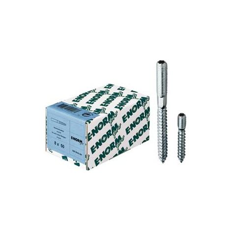 Vis double filetage galva ISR 15 M6x80 HP E-NORMpro (Par 100)