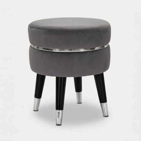 Tabouret de bar paris gris argenté ø 35x40,5 (1/3)