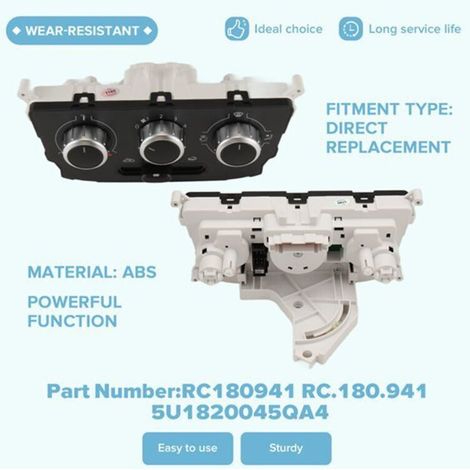 Die Teilenummer 5U1820045QA4 ist für das Klimaanlagen-Bedienfeld des Volkswagen Golf geeignet. (1/4)