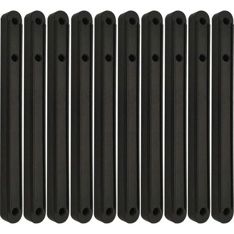 (noir, 180 mm)Glissières de tiroir en plastique, rails de guidage de boîtier de tiroir en plastique, rails de guidage d'armoire glissières, pour tiroir de meubles (1/5)
