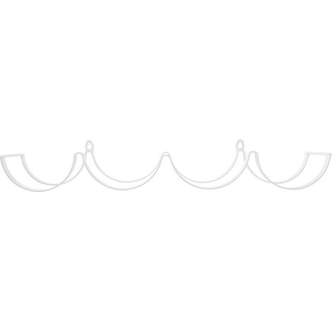 Porte-papier toilette fer blanc mural pour salle de bain (1/5)