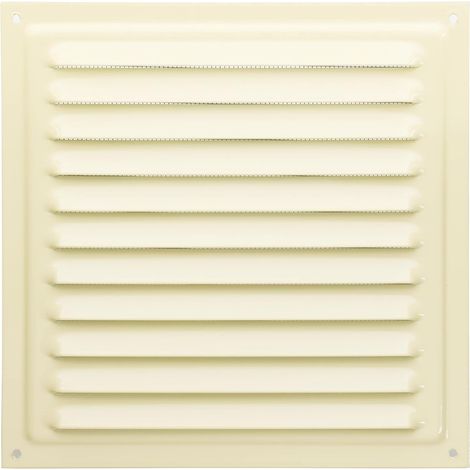 1 - Grille De Ventilation - Métal - Aération Murale - Résistance Corrosion - Intérieur Extérieur - Beige - 20x20cm (1/3)