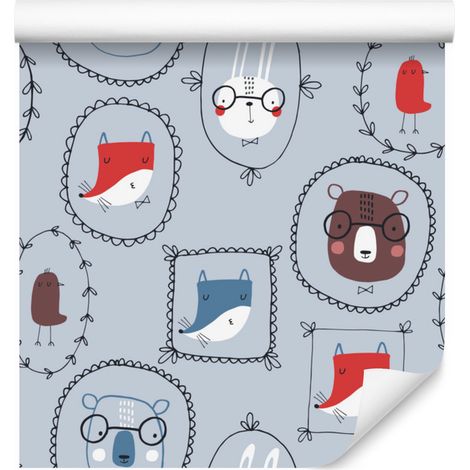 Papel pintado decorativo con estampado de estilo escandinavo, 50x1000 cm. (1/5)