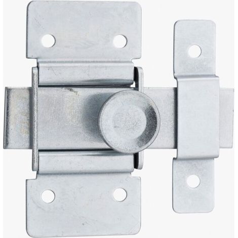 Verrou pour porte de meuble targette zinguée pêne plat 40 mm (1/3)