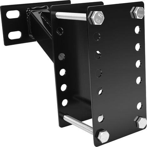 Support roue de secours remorque bateau fer massif industriel 68 kg capacité fixation roue galette renfort triangulaire (1/5)