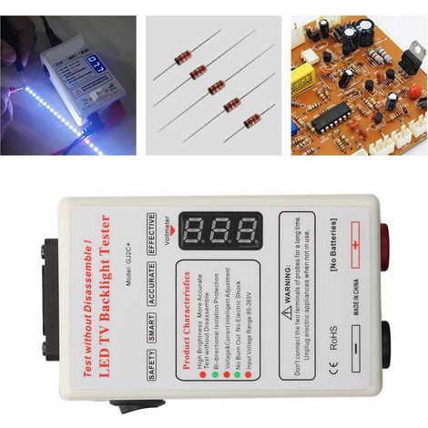 Testeur de LED GJ2C+ avec interrupteur - Outil de détection de bandes de rétroéclairage/perles LED pour écrans/moniteurs LCD (norme européenne 85V-265V) (1/5)