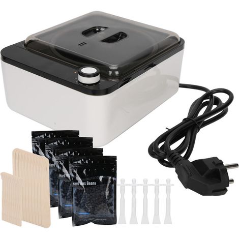 Chauffe-cire professionnel pour épilation, kit avec cire en grains, prise EU 220V