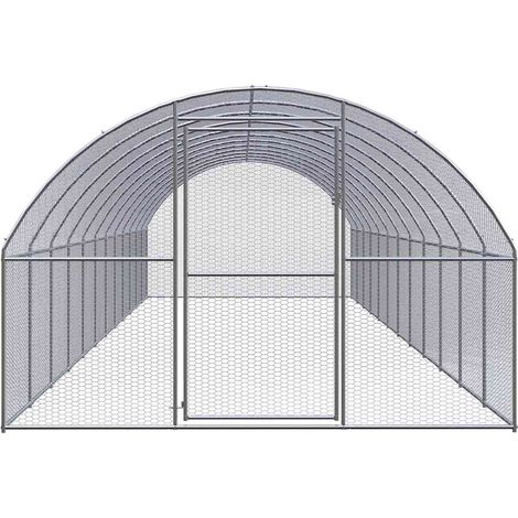 Maison Exclusive - Outdoor-Hühnerstall 3x12x2 m Verzinkter Stahl