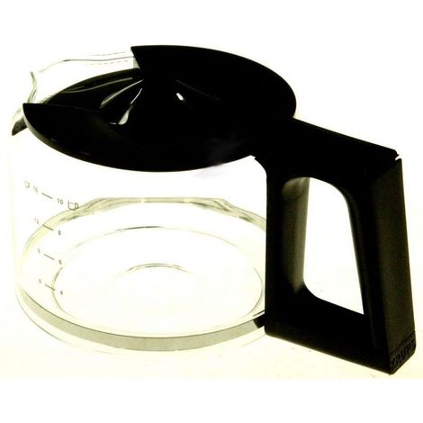 Verseuse noire avec couvercle – Compatible cafetières KRUPS – Remplacement pièce SS-7235001405 – Utilisation optimale garantie