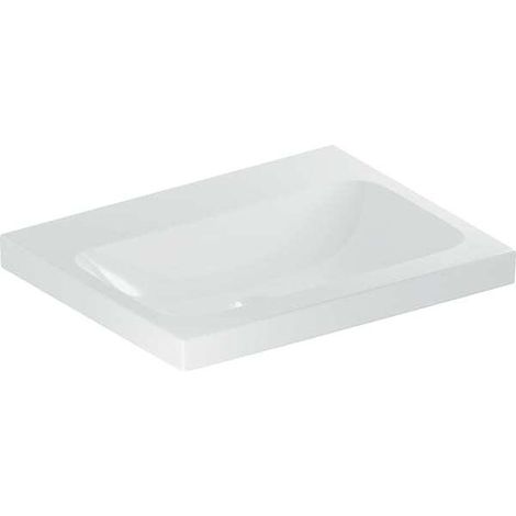Geberit iCon Light lavabo, 60 cm x 48 cm, sin agujero para grifo,
