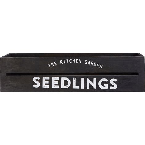 Premier Housewares Garden Pots Black Planters With Wording Outdoor Herb Planters Appealing Planters And Troughs Outdoor Planters 45 x 15 x 11 (1/3)