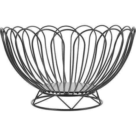 Panier à pain en métal, présentoir à pâtisseries, panier de pique-nique, dimensions : 9,82 x 9,82 x 5,66 pouces, rangement pour collations, 1 pièce. (1/5)