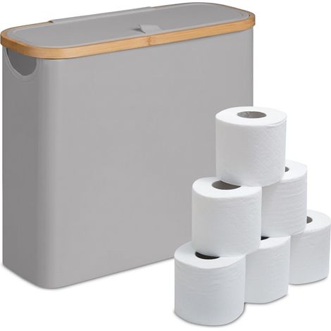 Portarrollos de papel higiénico de tela con capacidad para 12 rollos