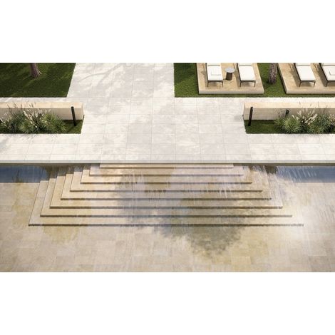 Grès cérame - AMBOISE 2 - BIANCO - Grip - 90x9090x90 (1/2)