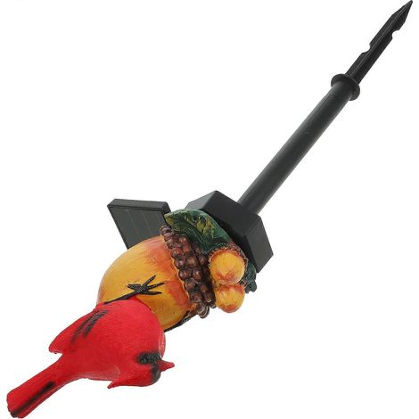 Lampes solaires décoratives d'extérieur pour oiseaux, compatibles avec les piquets de jardin (1/5)