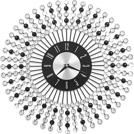 Horloge murale Métal 43 cm Noir (1/5)