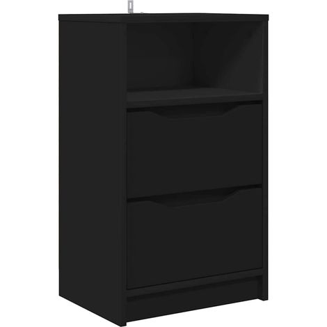 Bedside Table Black 40 x 30 x 467 cm Engineered Wood vidaXL