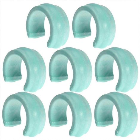 Set mit 8 Universalgewichten für Schwimmbadschläuche, grüne Farbe. (1/5)