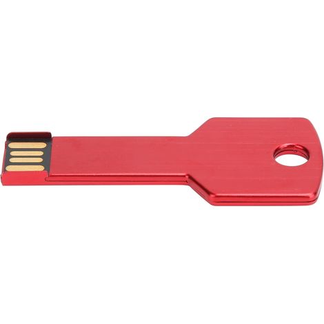 Clé USB 16GB en Forme de Clé pour Voiture, Métal Aluminium, Stockage Portable (1/5)
