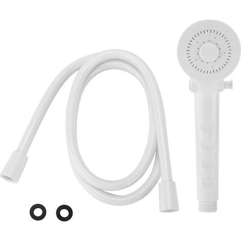 Pommeau de douche à main avec flexible 1 pouce fileté, tuyau de 4,9 pieds, accessoire pour camping-car, caravane, bateau (1/5)