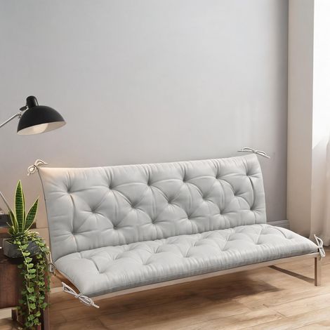 Coussin de banc 150 cm avec attaches anti-glisse 150 x 98 x 8 cm (1/5)