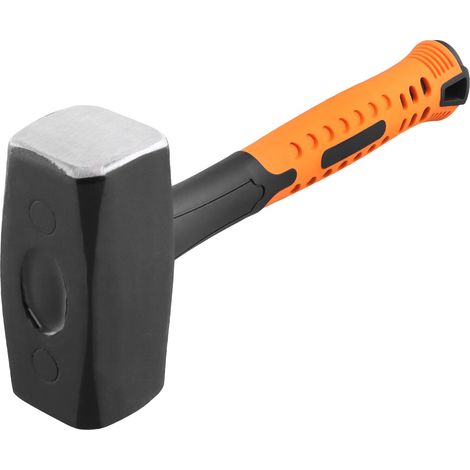 Marteau de club de 1,8 kg, marteau de 2 kg avec tête en acier à haute teneur en carbone, marteau à masse avec poignée ergonomique antidérapante pour la décoration de la maison, les opérations (1/5)