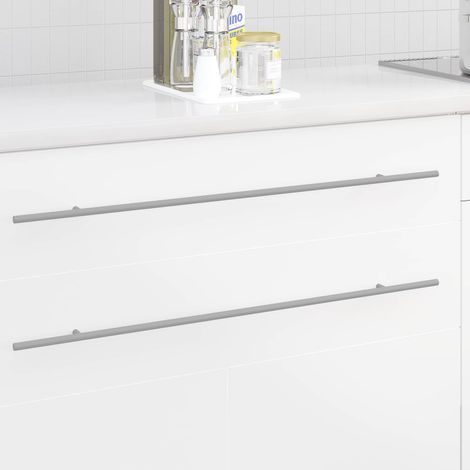 vidaXL Maniglia per Armadio 12 pcs Argento 800 mm Acciaio