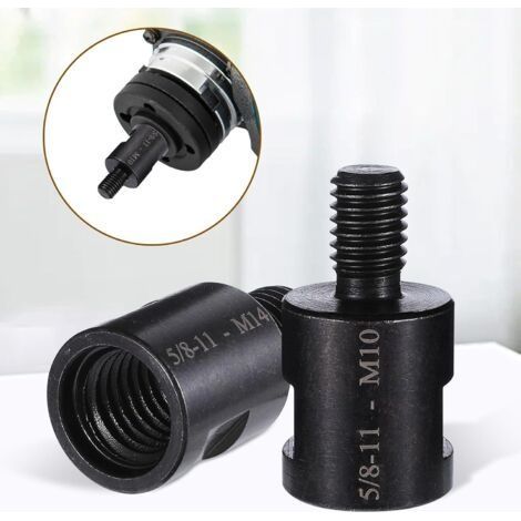 2 Adaptateur pour meuleuse d'angle, 5/8-11 femelle vers M10/M14 mâle, adaptateur de connecteur d'interface pour meuleuse d'angle, polisseuse, foret, outil de connexion (1/5)