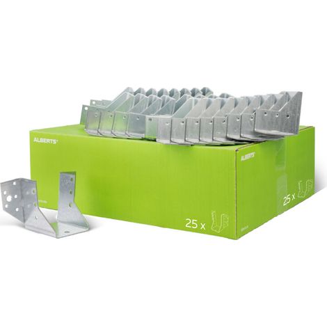 Sabot de charpente type A 60 x 80 mm – Acier galvanisé sendzimir – Résistance optimale à la corrosion – Modèle autoportant –