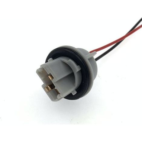 Douille pour feu stop et clignotant de voiture T20, à deux fils et à un fil 7443, culot pour ampoule de feu de recul 7440 -- T20 à un fil