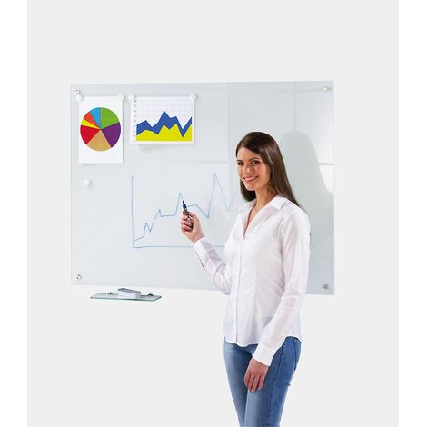 SMIT VISUAL, Kit complet tableau blanc en verre, surface en (1/5)