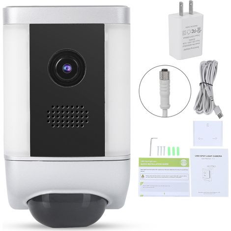 Freecam L860 1080P WiFi Caméra Projecteur avec Vision Nocturne Audio Bidirectionnel IP55 Sécurité Domestique 100-240V (USA) (1/5)