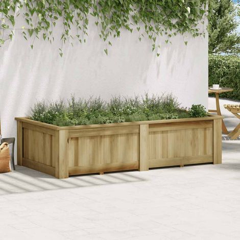 Maison Exclusive - Fioriera Rialzata 196x100x50 cm in Legno di Pino Impregnato (1/5)