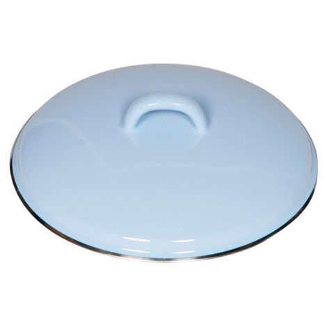 Riess Couvercle avec bord chromé Ø18cm Classic bleu pastel