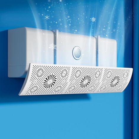 Déflecteur Climatisation Universel - Élimine les Courants d'Air Directs, Double Fonction Été/Hiver, Installation sans Perçage, Anti-Condensation - Idéal Chambre et Bureau (1/5)