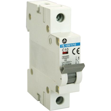Leitungsschutzschalter (MCB) 1 + 10 A 230 VAC Electro Dh 78.100/1/10 8430552111367