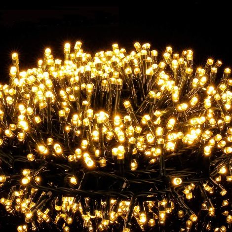 1 Guirlande Lumineuse 2000 LED,50M,Fil de Cuivre,8 Modes,IP44,Décoration Noël Jardin Mariage