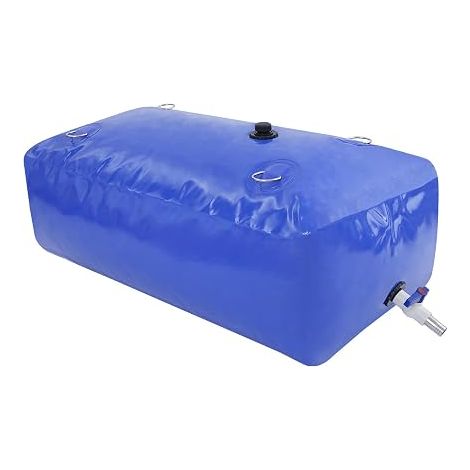 Réservoir de rangement de 240 l, réservoir d'eau 100 x 60 x 40 cm, sac à eau souple, résistant à la pluie, résistant aux chocs, protection contre les incendies, pour l'extérieur, la maison, le (1/5)