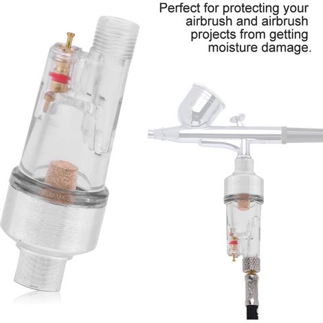Accessoire pour pistolet à peinture 1/8" : séparateur huile-eau (un) (1/5)