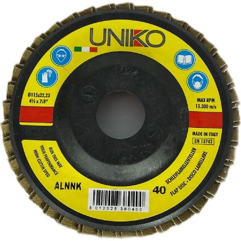 Disco lamellare per ferro d.11,5 cm gr. 120 (1/4)
