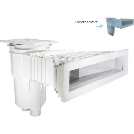 Skimmer sfioratore LX7 per membrana liner celeste (1/2)