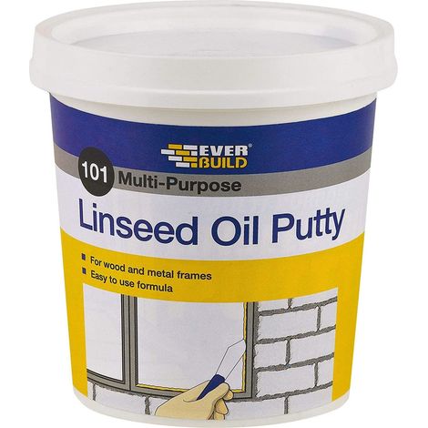 Everbuild 101 Multi-Purpose Linseed Oil Putty 1Kg (1/5)
