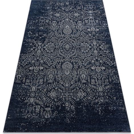Tappeto Lana JADE 45008/500 Ornamento blu scuro / beige OSTA blue 240x340 cm