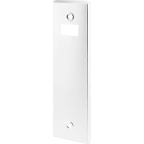 Placa Recogedor Metalico Embutir Blanco