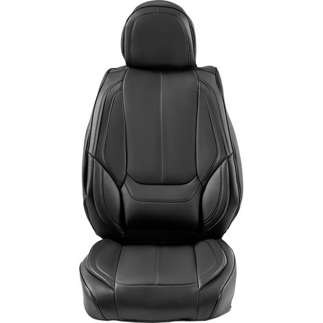 Mophorn Coprisedili Auto Universali Set Completo Sedili 13 Pezzi Sedile Anteriore Posteriore, Coprisedile in Ecopelle, Disegno Completamente Chiuso, Poggiatesta Staccabile, Airbag, per Auto SUV Camion (1/5)