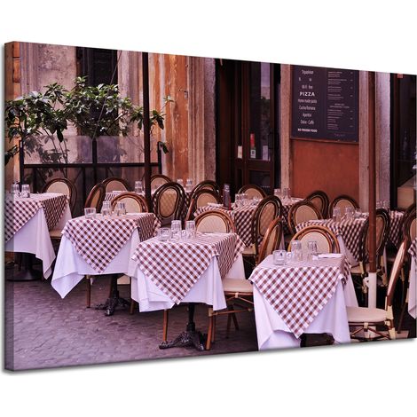 Leinwanddruck Restaurant Café 120x80 cm