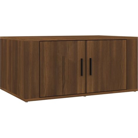 Maison Exclusive - Couchtisch Braun Eichen-Optik 80x50x36 cm Holz