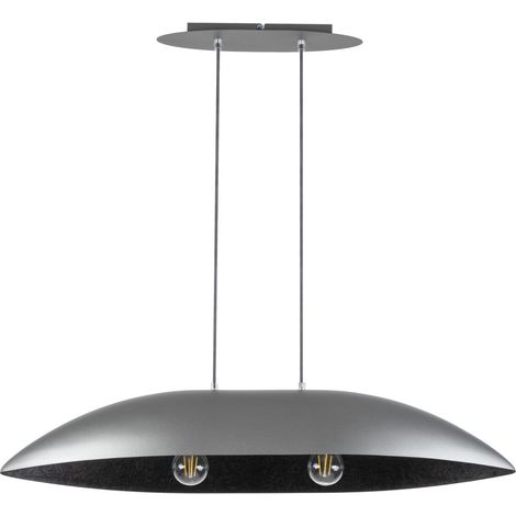 Lampada a sospensione Gondola argento/nero 2xE27 Sigma (1/3)